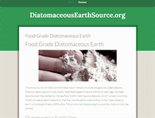 Tablet Screenshot of diatomaceousearthsource.org